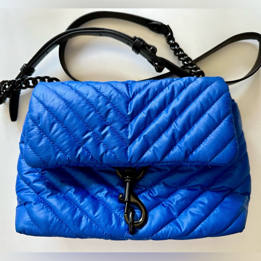 Rebecca Minkoff Edie Crossbody Handbag Nylon Cyan - Excellent condition!